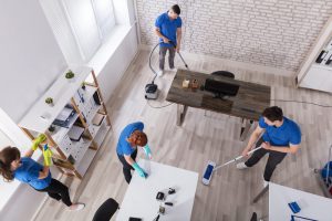 Our professional cleaning crew can clean for you after the move is done